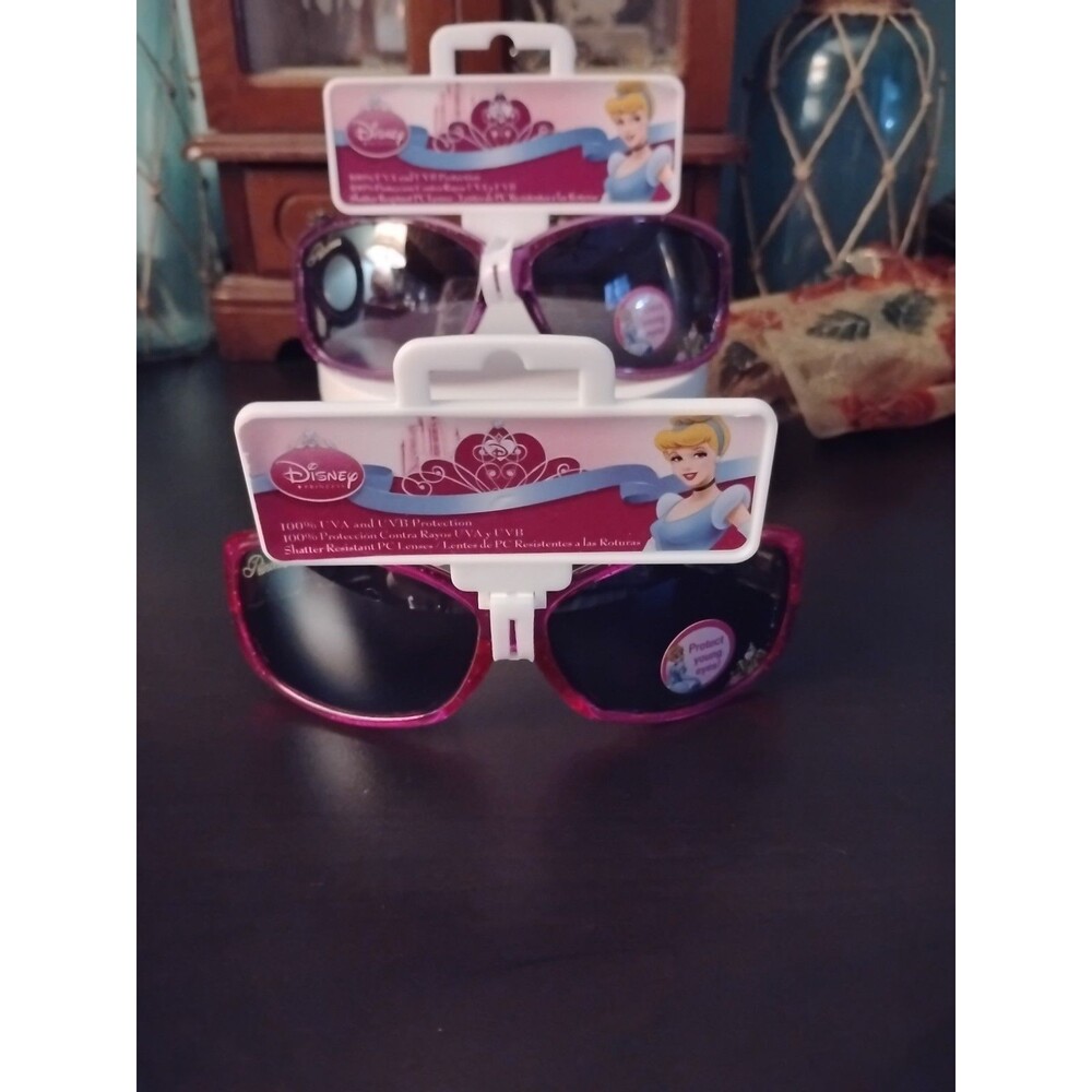 2 Pairs Of Disney Princess Sunglasses New On Card With Original Tags